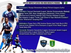Fisayo Dairo, Andrew Randa, Amobi Ezeaku and 21 others Headline Swan Selected Squad For Indo Rockets Friendly