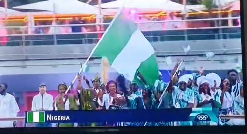 Just-In: "Team Nigeria Dazzles At Paris 2024 Olympics Opening Ceremony ...