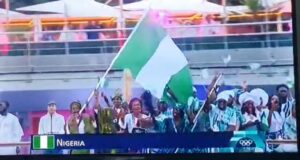 Just-In: “Team Nigeria Dazzles At Paris 2024 Olympics Opening Ceremony With Vibrant Cultural Display”