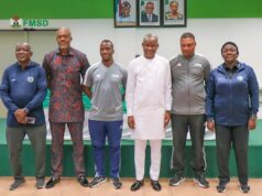 Senator John EnohTasks Nigerian Referees To Deepen Capacity For Greater Participation In FIFA/CAF Flagged Competitions