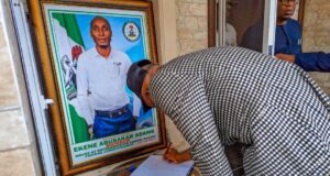 Senator John Enoh Condoles With Sports Sector, Family of Late Honourable Ekene Adams
