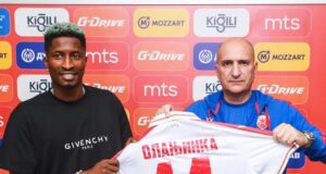Peter Olayinka Rejoined Training With Red Star Belgrade After Fierce Summer