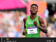 Paris 2024: Narrow Escape! Ashe Joins Kanyinsola In 100 Meter Semi Final