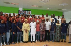 Senator Enoh Urges Falconets To Make History as Team Departs For Final World Cup Preparations In Colombia