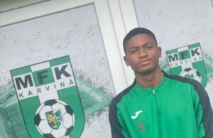 Nigeria-Born Joshua Agbonkhese Shines In Czech Republic With MFK Karviná U19
