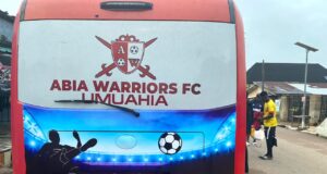 Governor Alex Otti Fulfills Promise, Gifts 32-Seater Bus To Abia Warriors FC