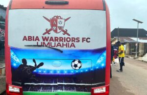 Governor Alex Otti Fulfills Promise, Gifts 32-Seater Bus To Abia Warriors FC