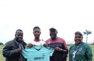ONIMARG FC Donates Jersey Set To BENFAD FA, Strengthening Local Football Development