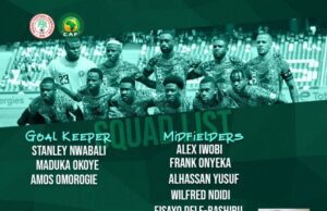 NFF Announces 23-Man Squad For 2025 AFCON Qualifiers Against Benin Republic And Rwanda
