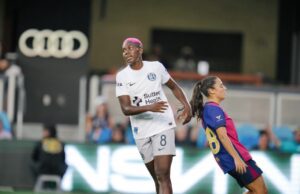 Oshoala Shines In Bay FC’s Thrilling Clash Against Former Club Barcelona