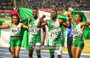 Paris 2024: Gallant Nigerian 4×400 Mixed Relay Team Set New National Record But ..