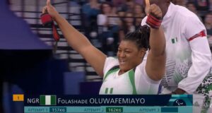 Oluwafemiayo Clinches Gold, Sets New World Record As Nigeria Ends 2024 Paris Paralympics On Golden Note