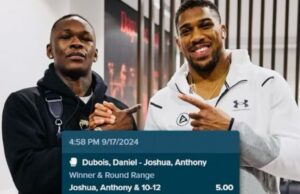 Joshua Vs Dubois: Adesanya Places $10K Bet On Joshua’s Victory