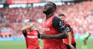 Boniface Strike Last Minute Winner As Leverkusen Edge Wolfsburg in Seven-Goal Thriller