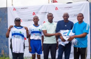 Taiwo Awoniyi Foundation Donates Jerseys to 14 Kwara Kiddies League Teams