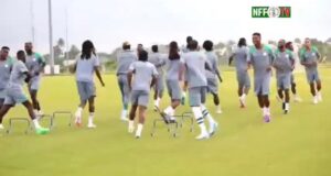Super Eagles Begin Intense Training In Uyo Ahead Of Benin Clash, Osimhen Yet To Join