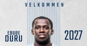 Ebube Duru Joins Danish Club Sønderjyske Fodbold on Three-Year Deal