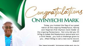 “You Have Brought Immense Pride and Joy to Nigerians” – Minister Hails Onyinyechi Mark’s Historic Paralympic Gold