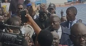 Athletes Applaud Governor Oborevwori During Inspection Of Stephen Keshi Stadium Ahead of National Youth Games Opening
