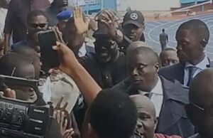 Athletes Applaud Governor Oborevwori During Inspection Of Stephen Keshi Stadium Ahead of National Youth Games Opening