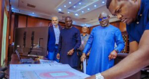 Governor Sheriff Oborewovori Receives Presentation For Warri City Stadium Rehabilitation