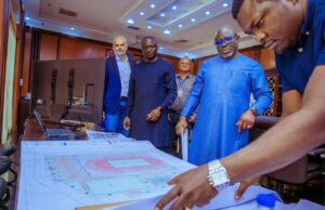 Governor Sheriff Oborewovori Receives Presentation For Warri City Stadium Rehabilitation