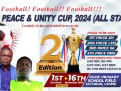 2024 Ofugara Peace And Unity All-Stars Cup: Sam Sodje Commends Sponsors.