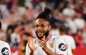 Ejuke Celebrates Super Eagles Return In Style, Wins Sevilla’s September Best Player Award