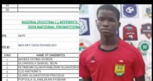 Scandal in Ekiti State Referees Council: Male Referee Registered for Female Slot