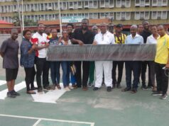 Managers, Coaches of Professional Class of 2024 Donate LCD Screen to the National Institute for Sports (NIS)
