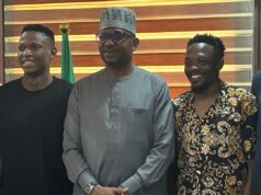 Ahmed Musa Pays Courtesy Visit To NSC Chairman Shehu Dikko