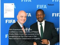 FIFA’s Gianni Infantino Backs Shehu Dikko’s Leadership As Nigeria’s New Sports Commission Chair