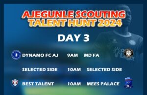 Ajegunle Scouting Talent Hunt 2024: Bazuaye’s Brace Earns Best Talent 2-2 Draw against MEES Palace