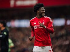 Ola Aina Relishes Double Surprise, As His Stunning Goal Helps Nottingham Forest Into EPL’s 3rd Spot