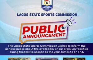 Lagos State Sports Commission Closes Key Venues For December Due To High Demand And Renovations