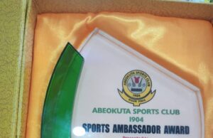 Abeokuta Sports Club 1904 Honours Ganiyu Majekodunmi With Sports Ambassador Award