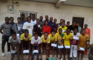 Lagos State Football Association Reward Gold Medal Winning Female Team With Cash Gifts…Thanks Donors For Financial Support