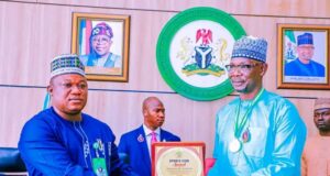 Governor Abdullahi Sule Honored With SWAN’s ICON OF SPORTS Award