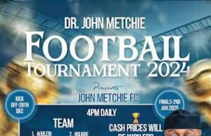 Dr. John Metchie Football Tournament To Commence 26th December In Anambra-East Local Government Area