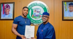 Governor Abiodun Hosts, Makes Precious Request From Anthony Joshua As Former World Champion Visits Ogun State