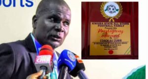Coach Aliyu Zubairu Receives Kwara State All Stars Football Awards
