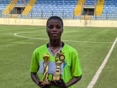 Robo Queens Wonder kid, Kemi Adegbuyi Receives Prostar Ball, Award Plaque After Emerging As NWF Awards POTW One