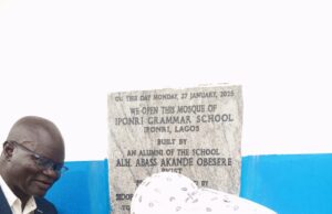 Obesere Commissions Multi-Million Naira Mosque At Iponri Grammar School, Lagos, Inspires Students On The Importance Of Education