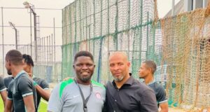 Coach Daniel Ogunmodede Welcomes Éric Sékou Chelle to CHAN Training Camp