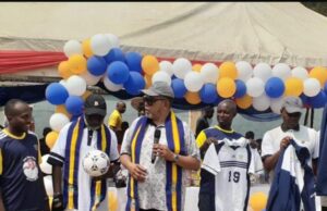Okoku, Odiye Donate Sports Equipment To St Finbarr’s College On 60th Inter-House Sport Competition