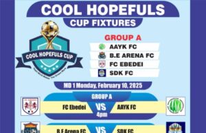 Cool Hopefuls Cup: Organizers Unveil Groupings And Exciting Match Schedule