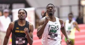 Ezekiel Nathaniel Shatters African 400m Indoor Record With Historic 44.74s Run At Big 12 Championships