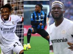 How Nigerian Players’ Fared In 2024/2025 UEFA Champions League