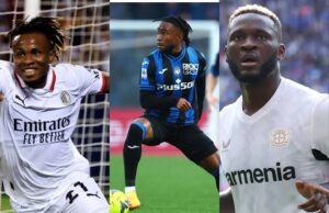 How Nigerian Players’ Fared In 2024/2025 UEFA Champions League