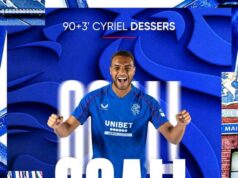 Cyriel Dessers Hits 22nd Goal of the Season for Rangers, Extends Contribution to 29 Goals